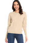 Blouson Sleeve Crop Sweater