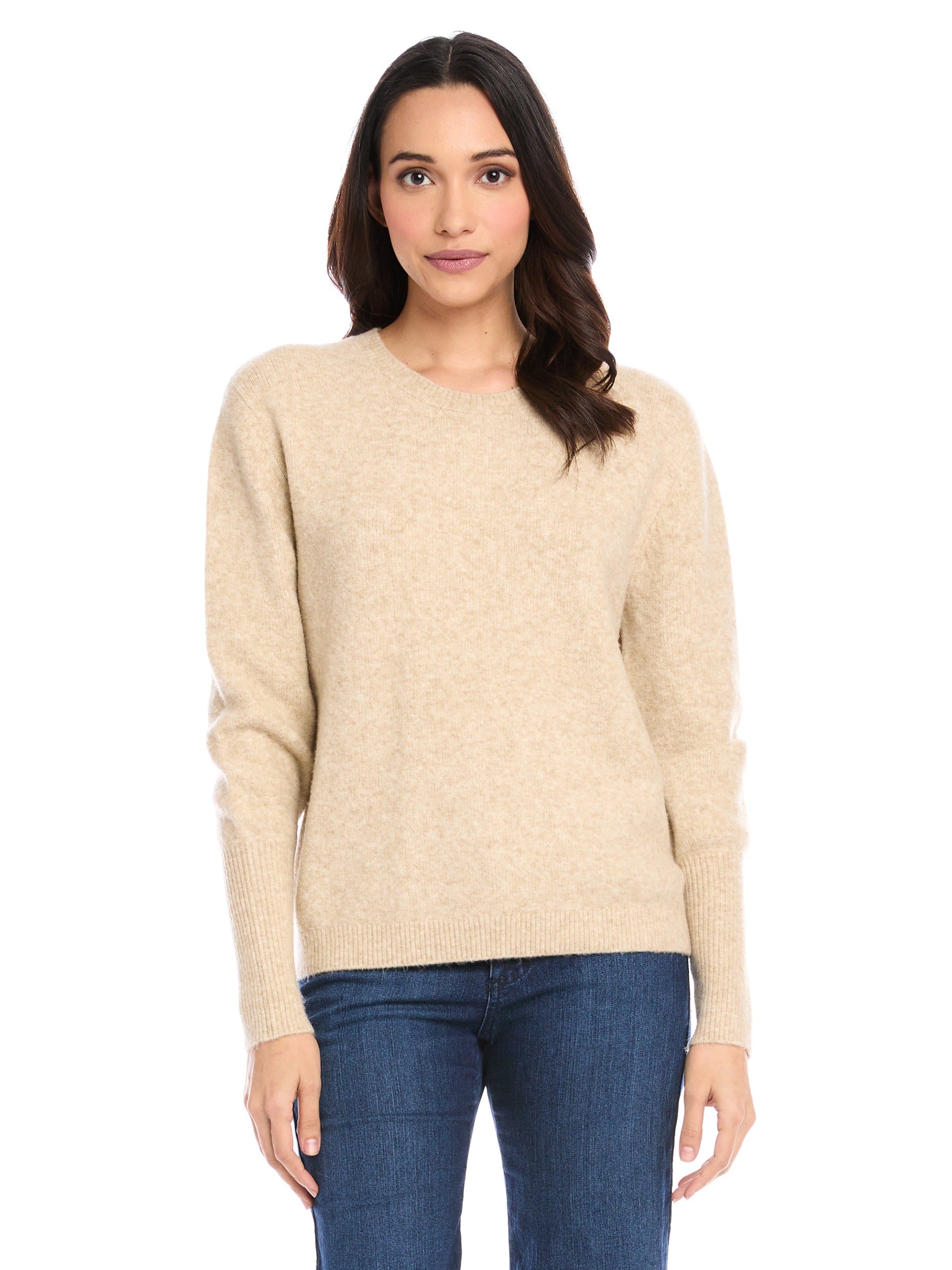 Blouson Sleeve Crop Sweater