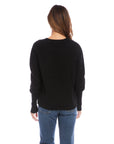 Blouson Sleeve Crop Sweater