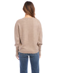 Blouson Sleeve Crop Sweater