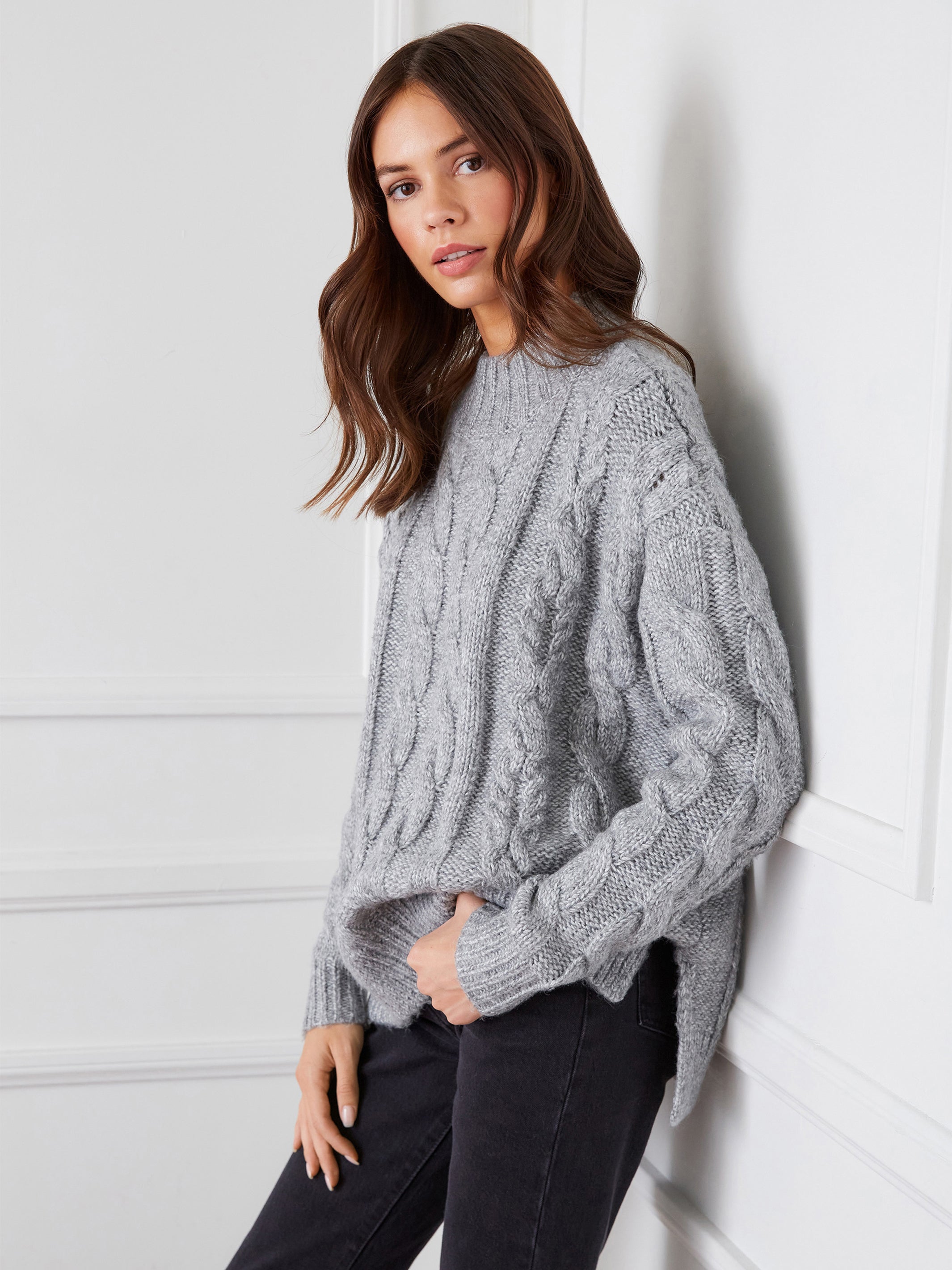 Turtleneck Cable Sweater