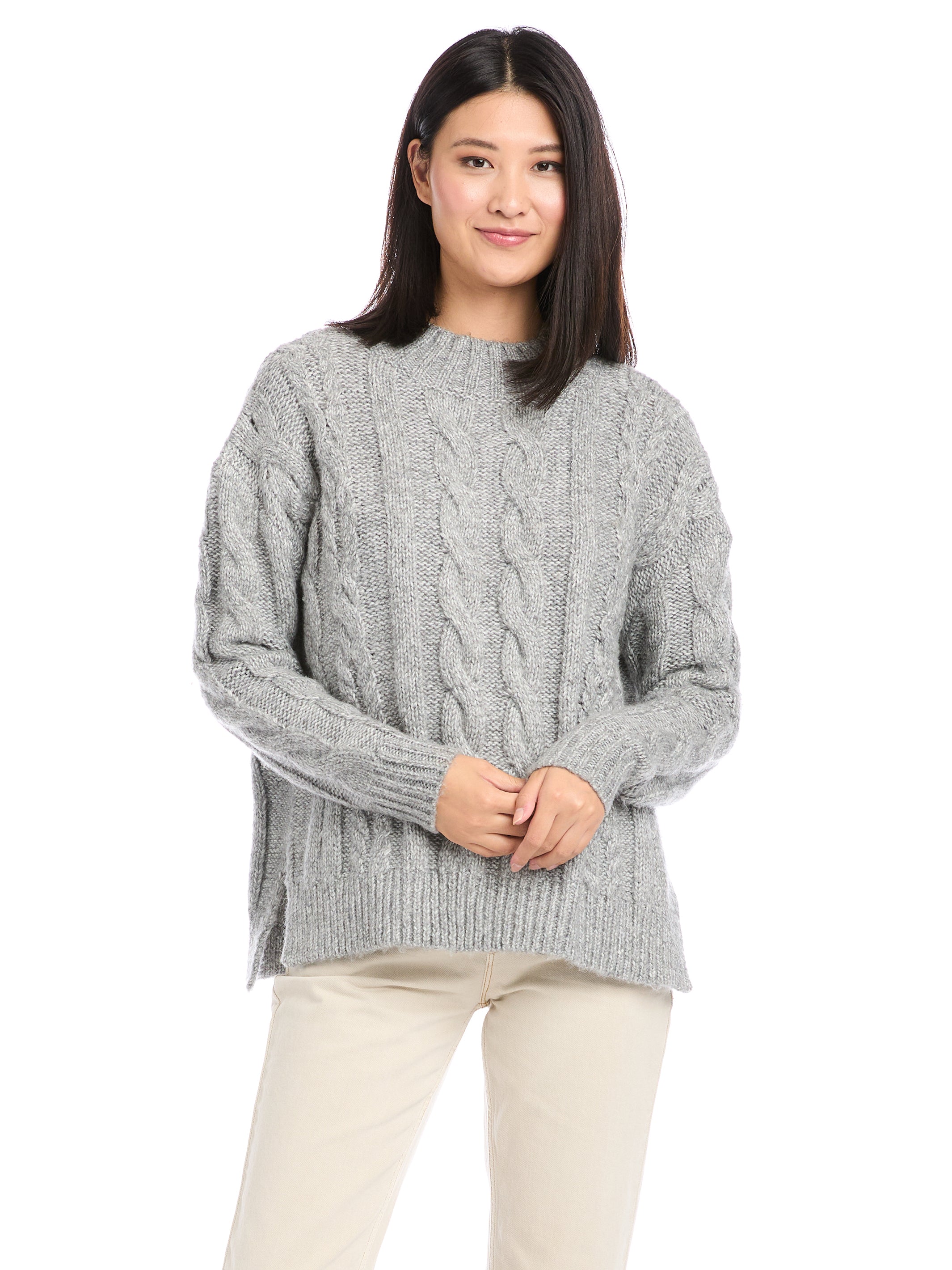 Turtleneck Cable Sweater