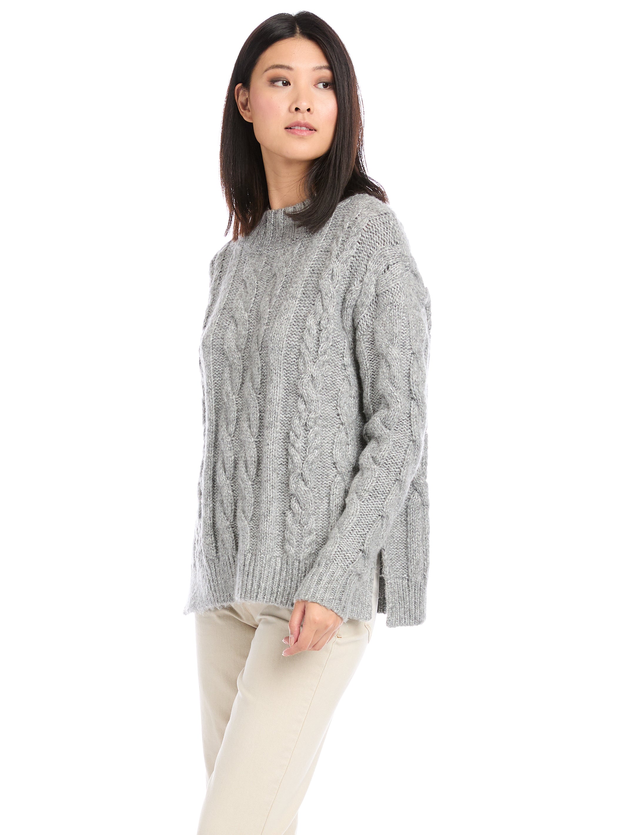 Turtleneck Cable Sweater