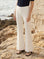City Bootcut Pants with elastic waistband and subtle bootcut silhouette in double stretch twill fabric