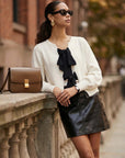 Dena Ribbon Tie Sweater