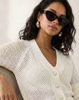 Ellen Crochet Cardigan Sweater