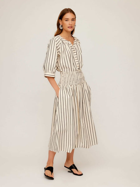 スカート Y's 21AW W/SAXONY ROLLER PAINT SKIRT 1 Rhea Stripe Skirt | Fifteen Twenty Clothing
