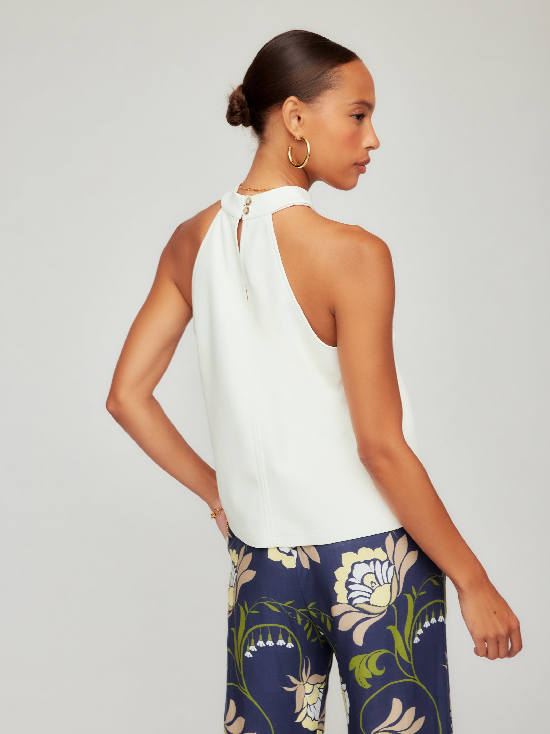 Alexis Faux Leather Halter Top