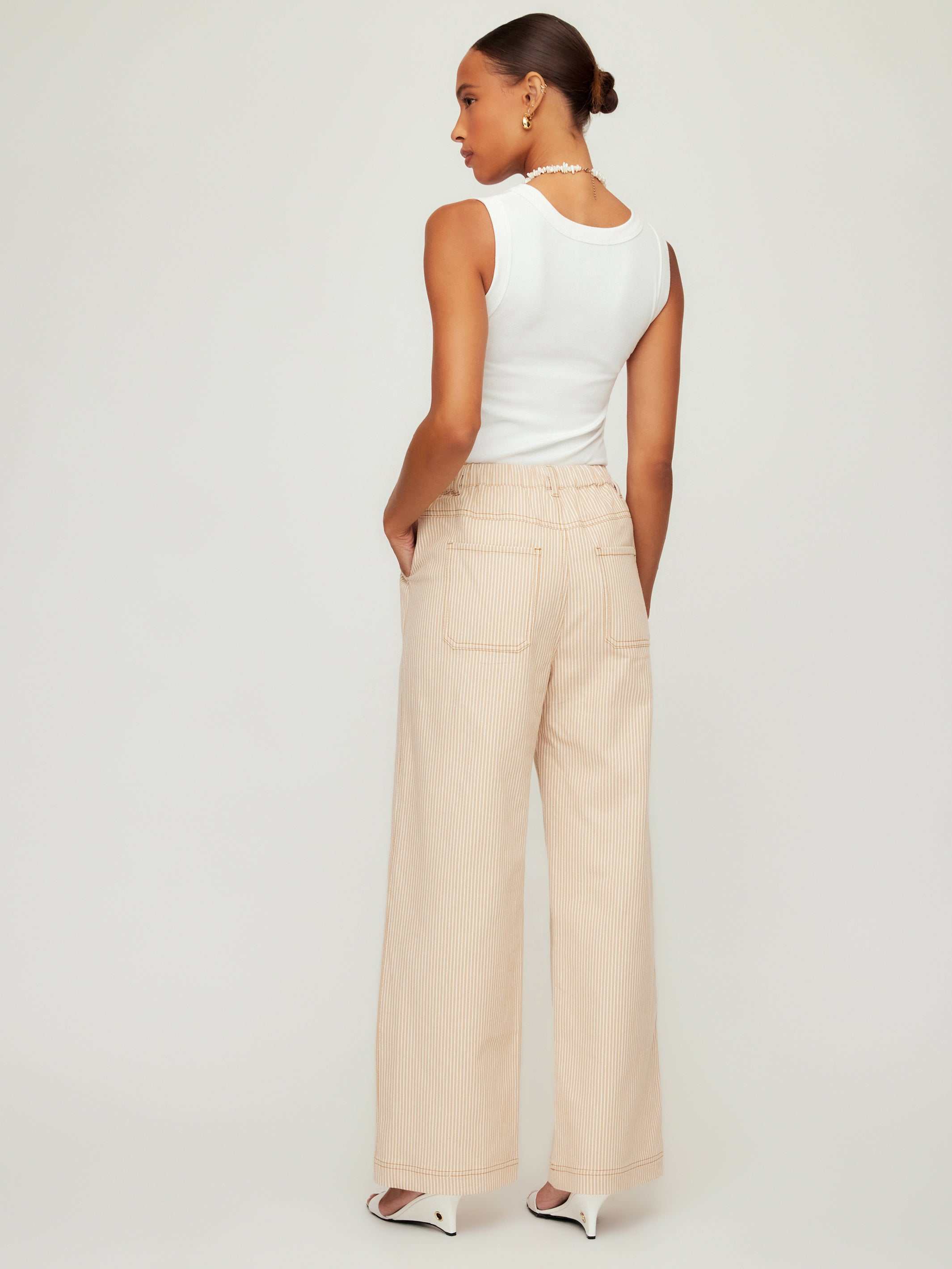パンツ CITERA AUTOBAHN KRAFT PANTS 4505-25506 Blythe Drawstring Pants - Comfortable Wide-Leg Summer Pants