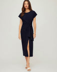 Marissa Side-Knot Midi Dress