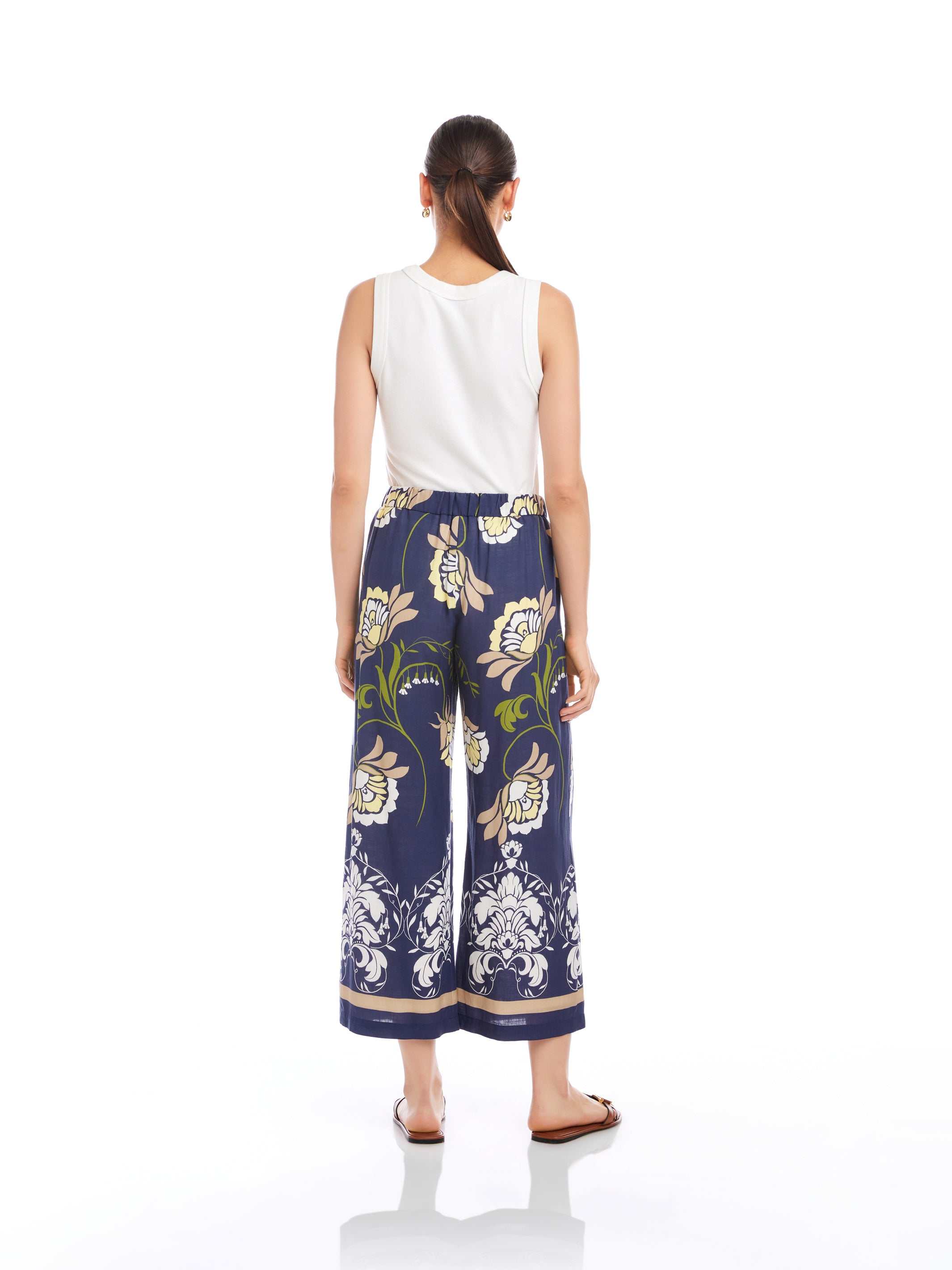 Tilly Cropped Pants - Elegant Wide-Leg Style for Warm Weather