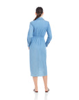 Rayleen Long Sleeve Pleated Shirtdress