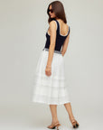 Thea Contrast Midi Dress