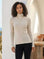 Long Sleeve Turtleneck in soft brushed rib fabric with classic turtleneck and long sleeves for cozy, polished layering