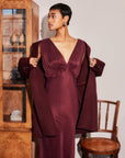 Cierra Ruffle Detail Midi Dress
