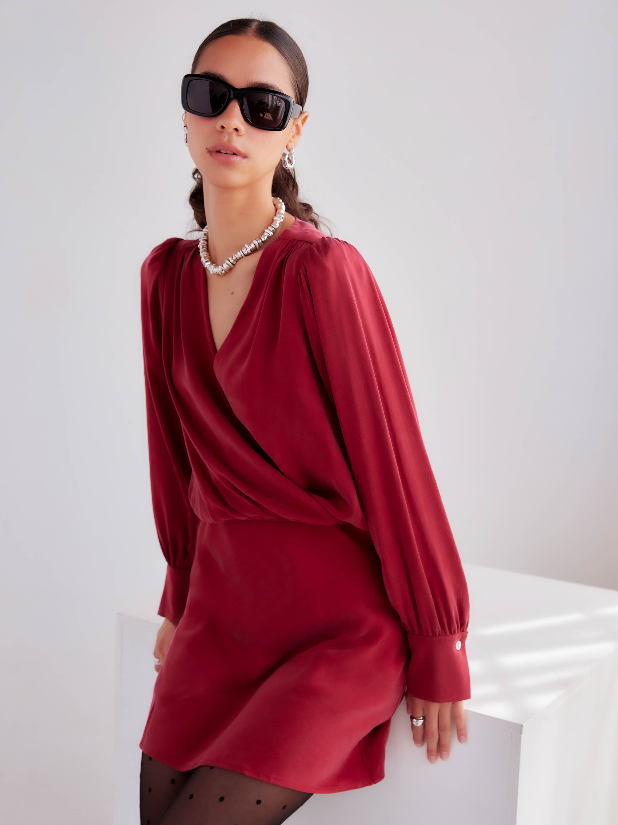 Denise Drape Front Dress | Fifteen Twenty Clothing