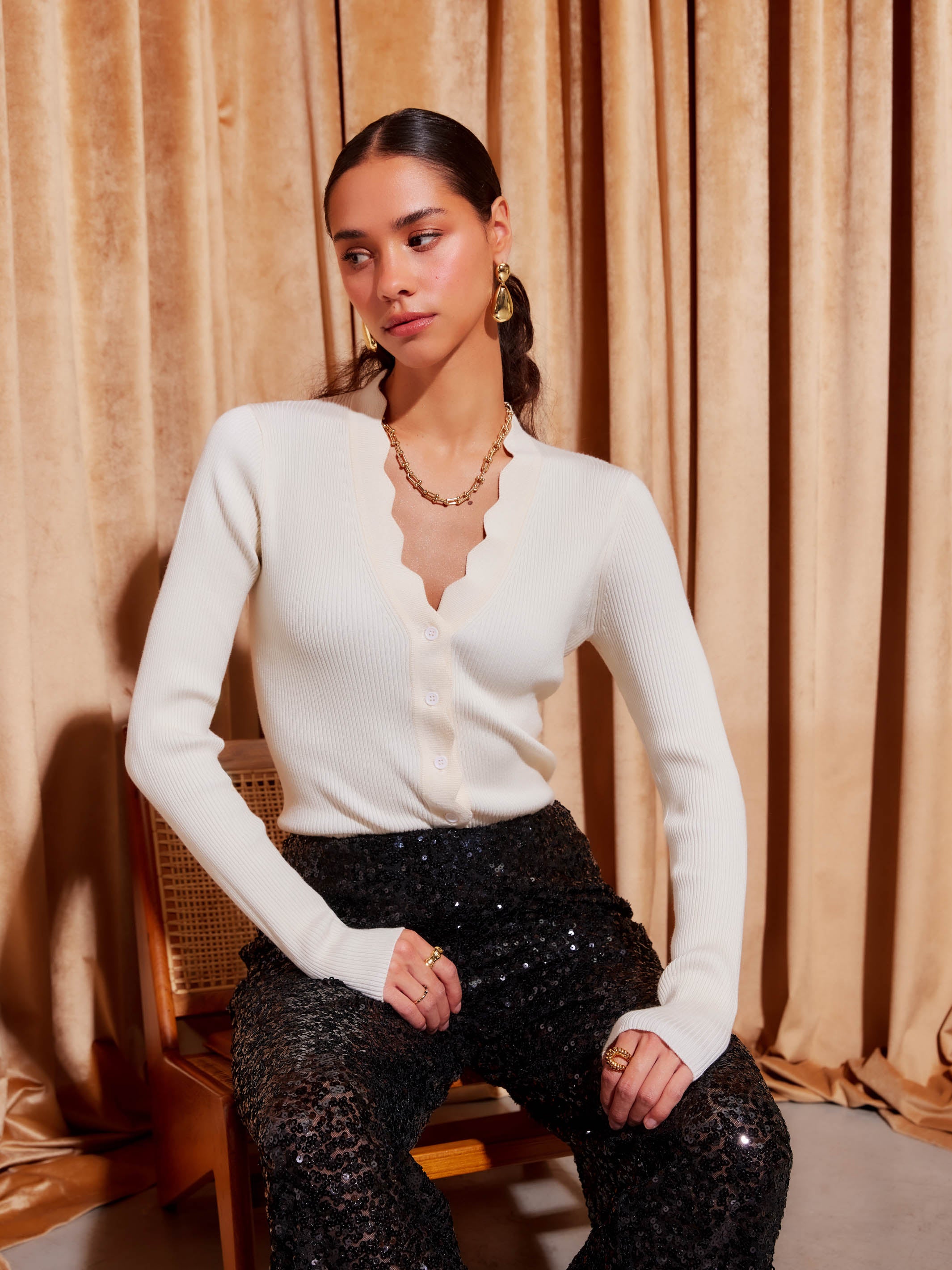 トップス LAST NEST / dusty cross cardigan The Nest Finishing Touch Duster Cardigan — Three Bird Nest