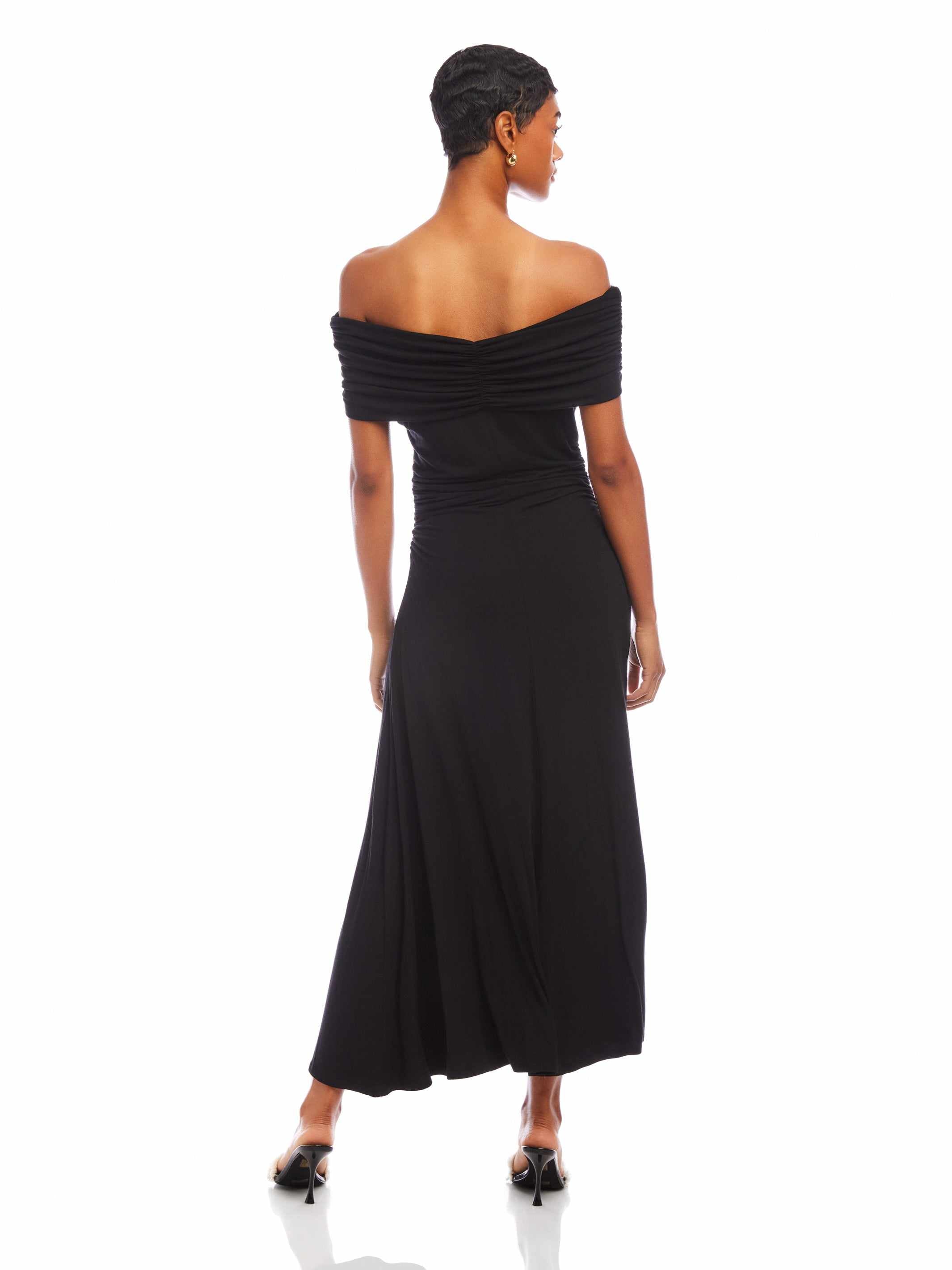 Ella Off-The-Shoulder Midi Dress