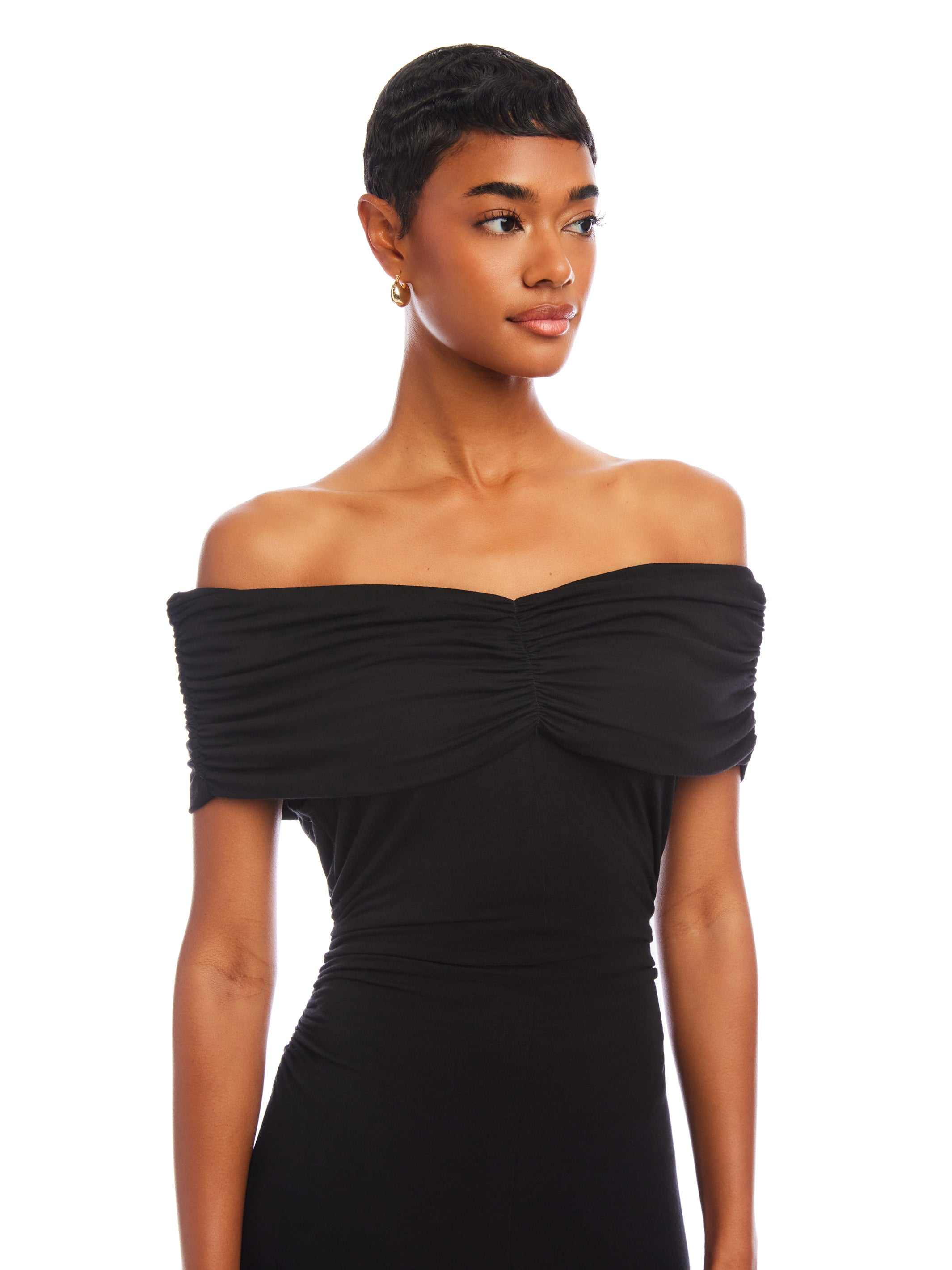 Ella Off-The-Shoulder Midi Dress