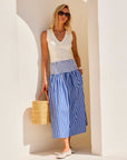 Rhea Stripe Skirt