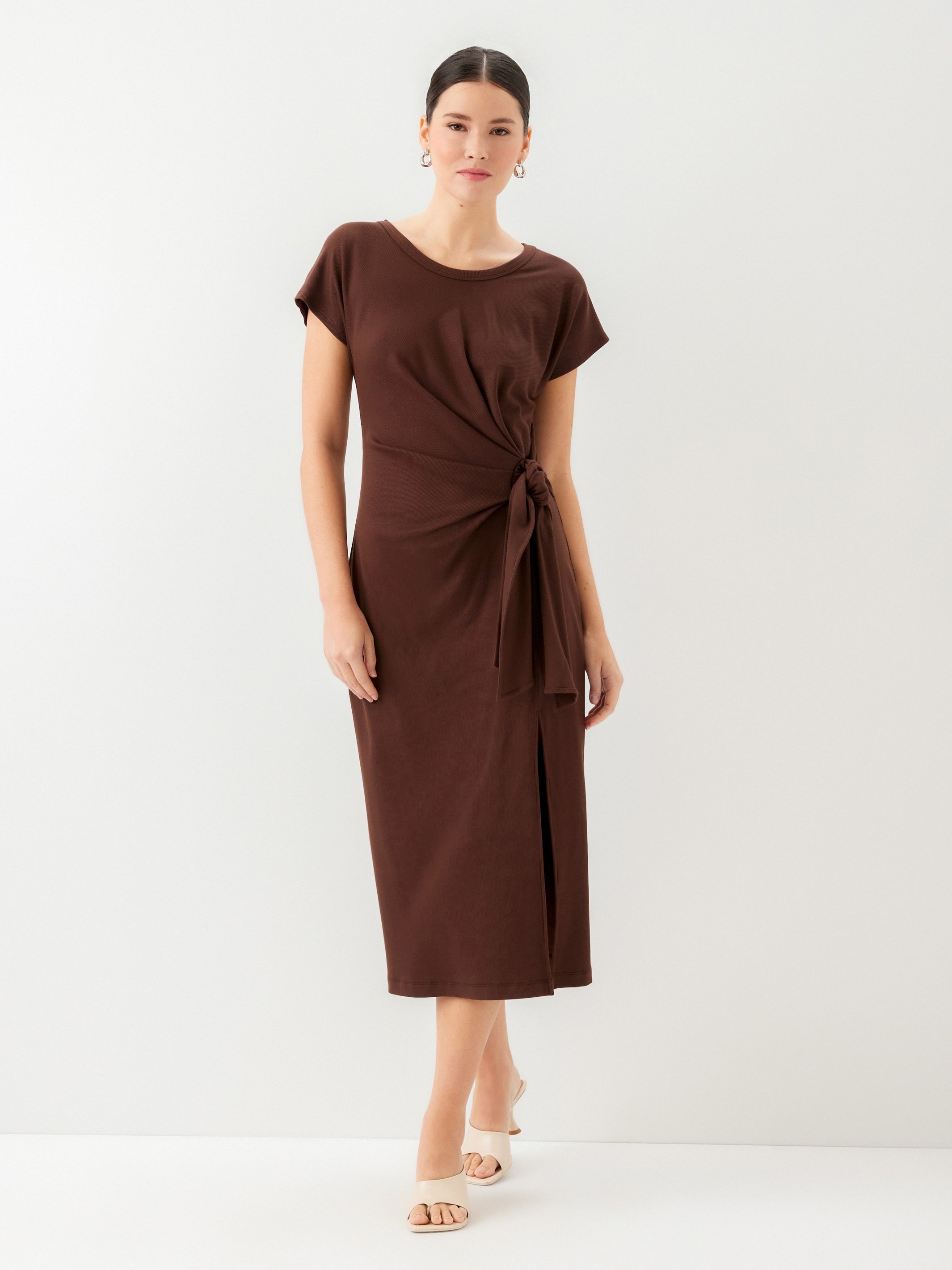 Marisa Side-Knot Midi Dress