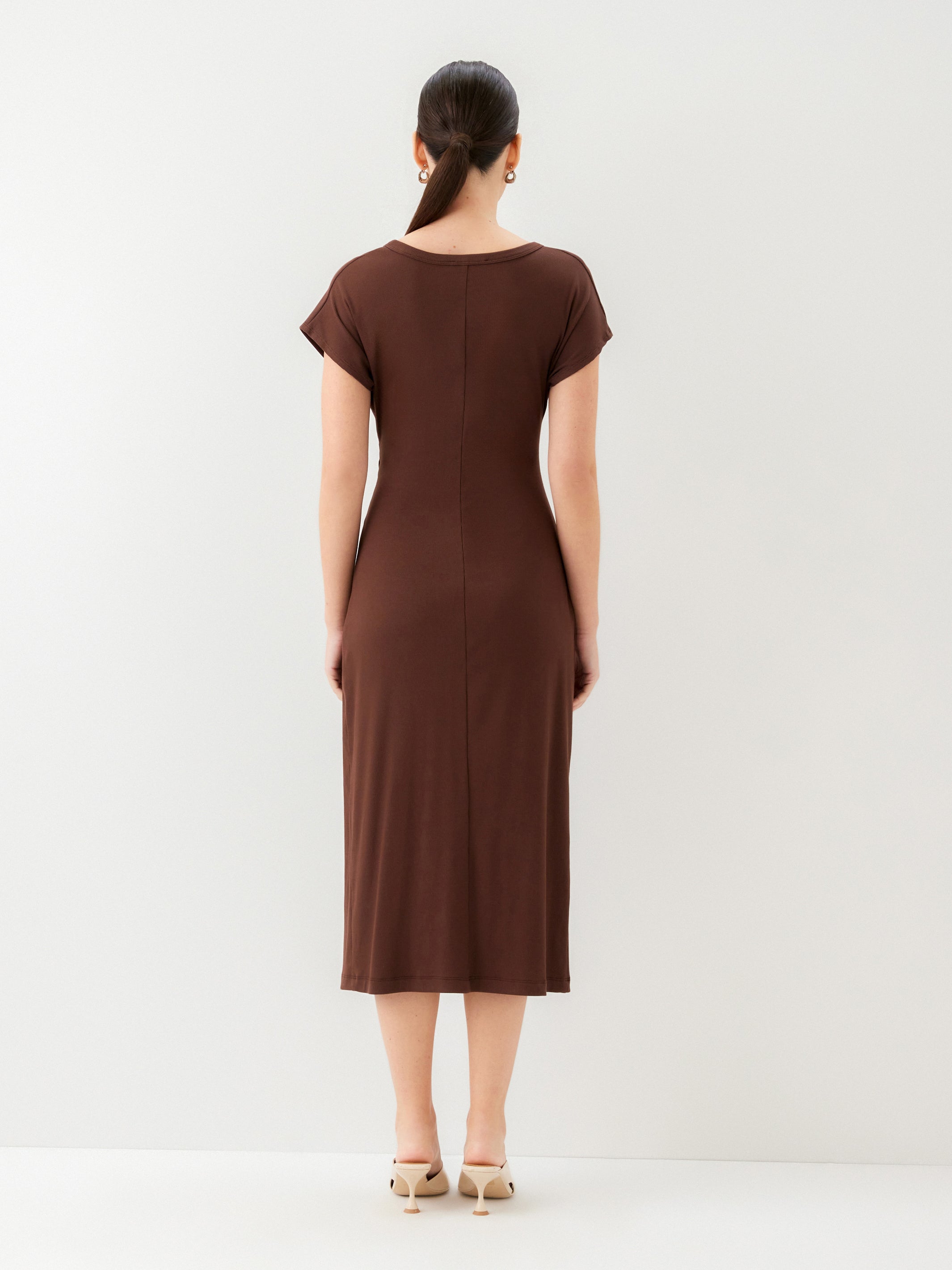 Marisa Side-Knot Midi Dress