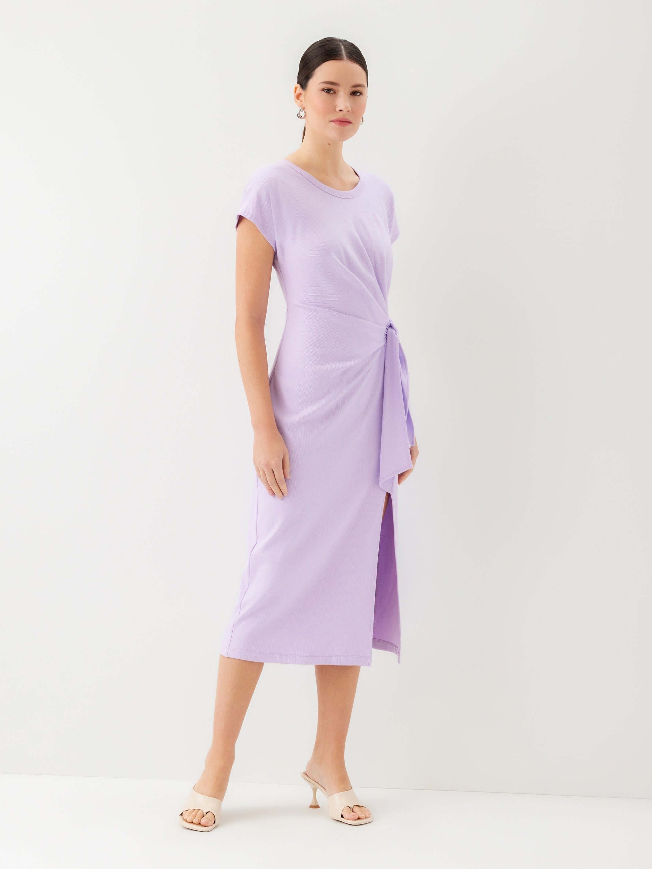 Marisa Side-Knot Midi Dress