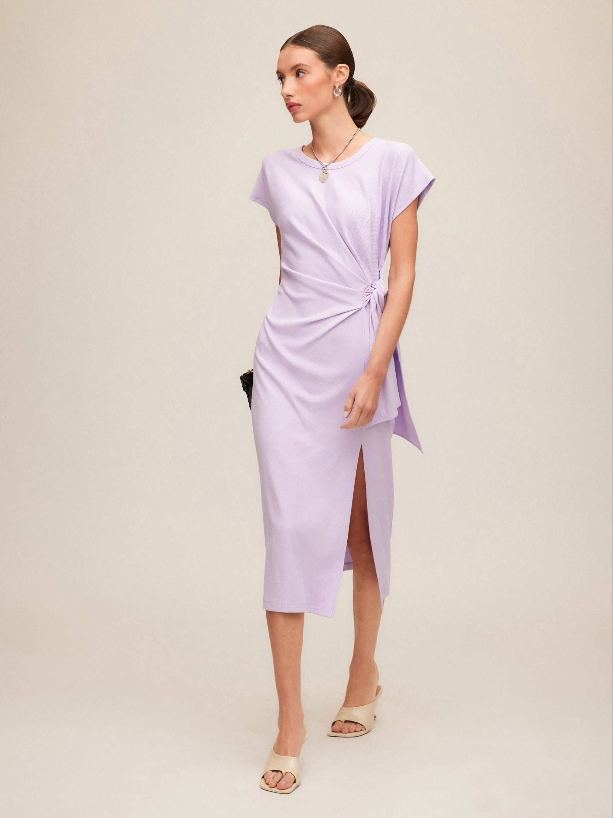 Marisa Side-Knot Midi Dress