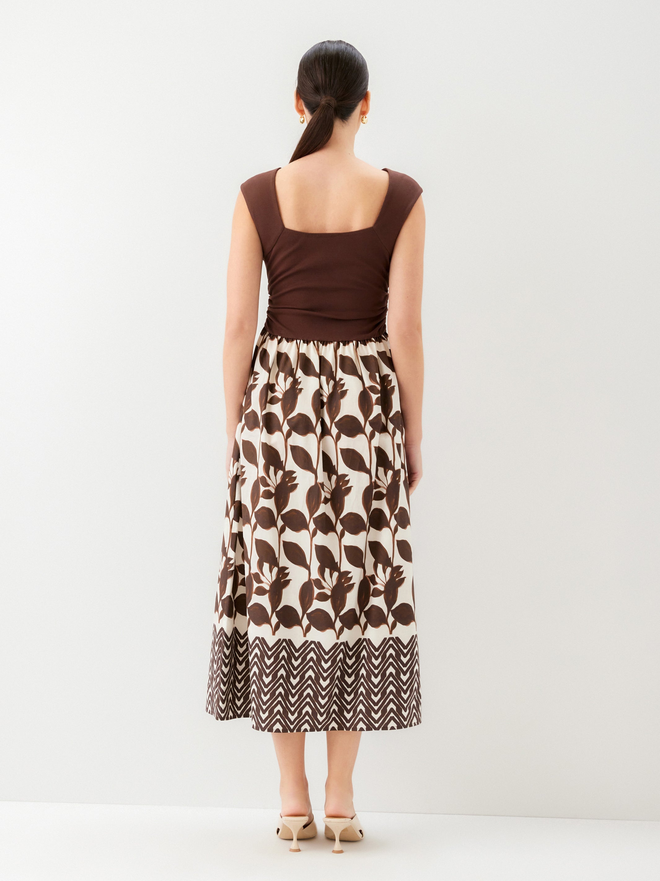 Carina Long Contrast Dress