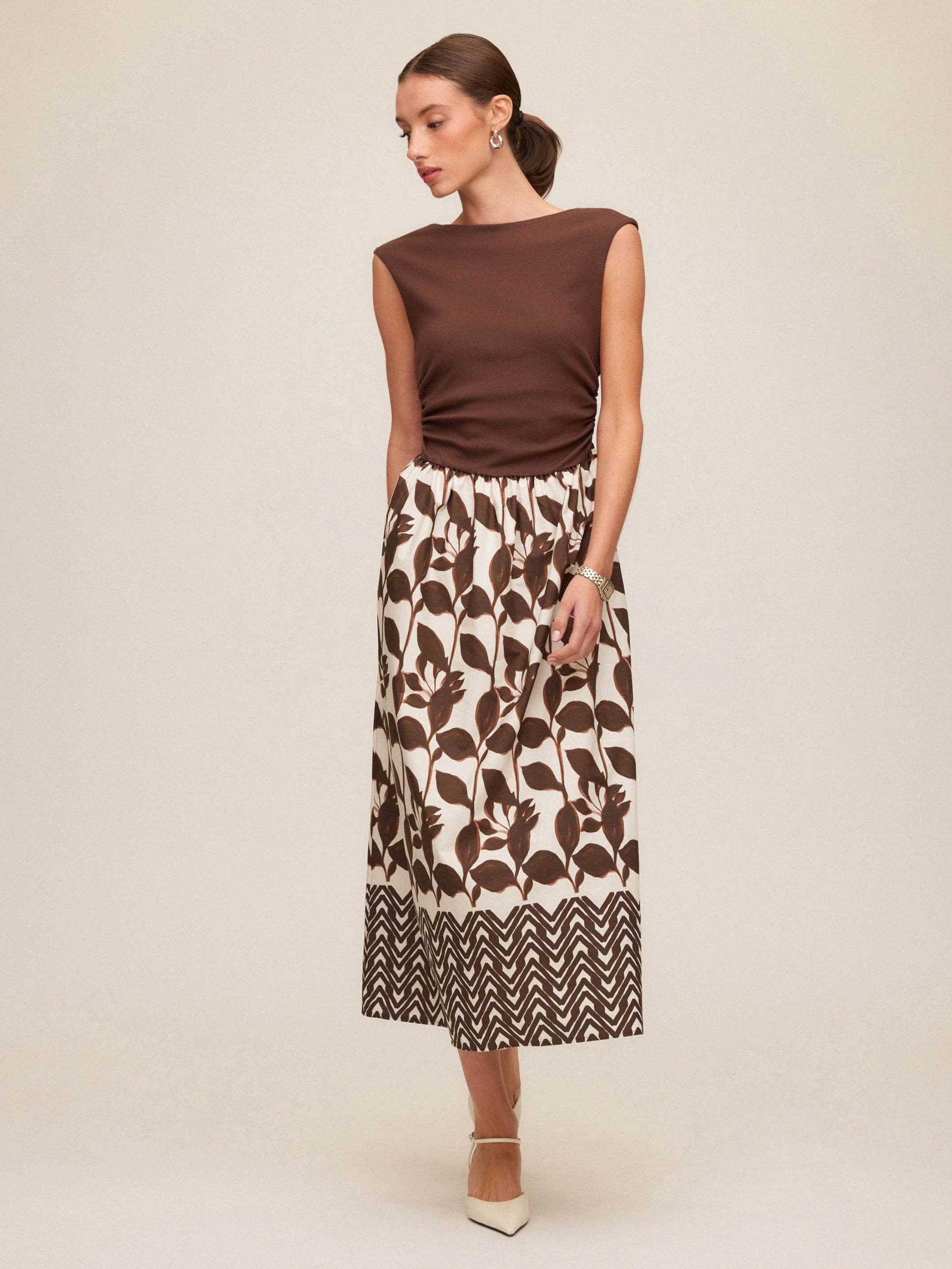 Carina Long Contrast Dress