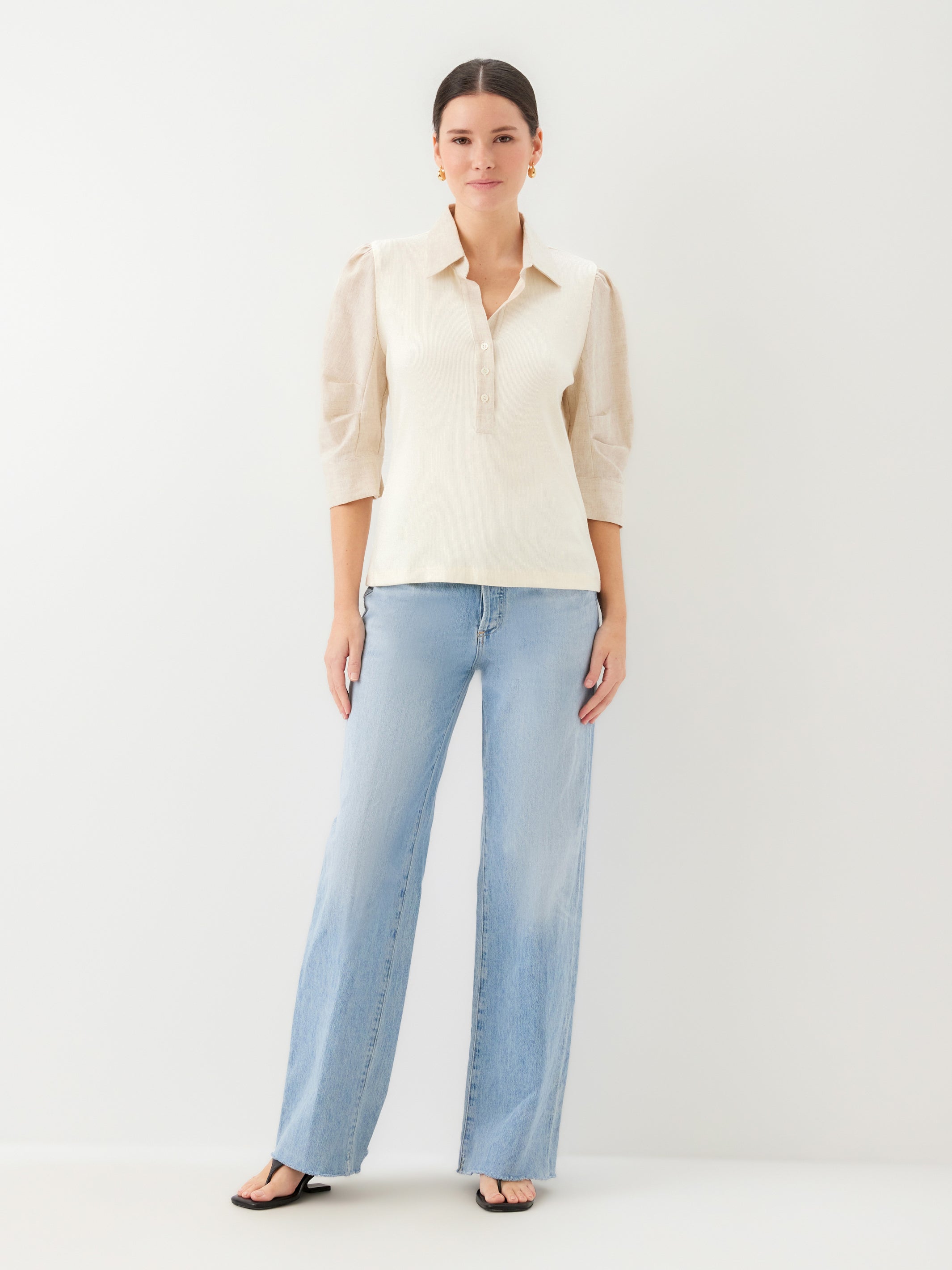 Camden Contrast Henley Top