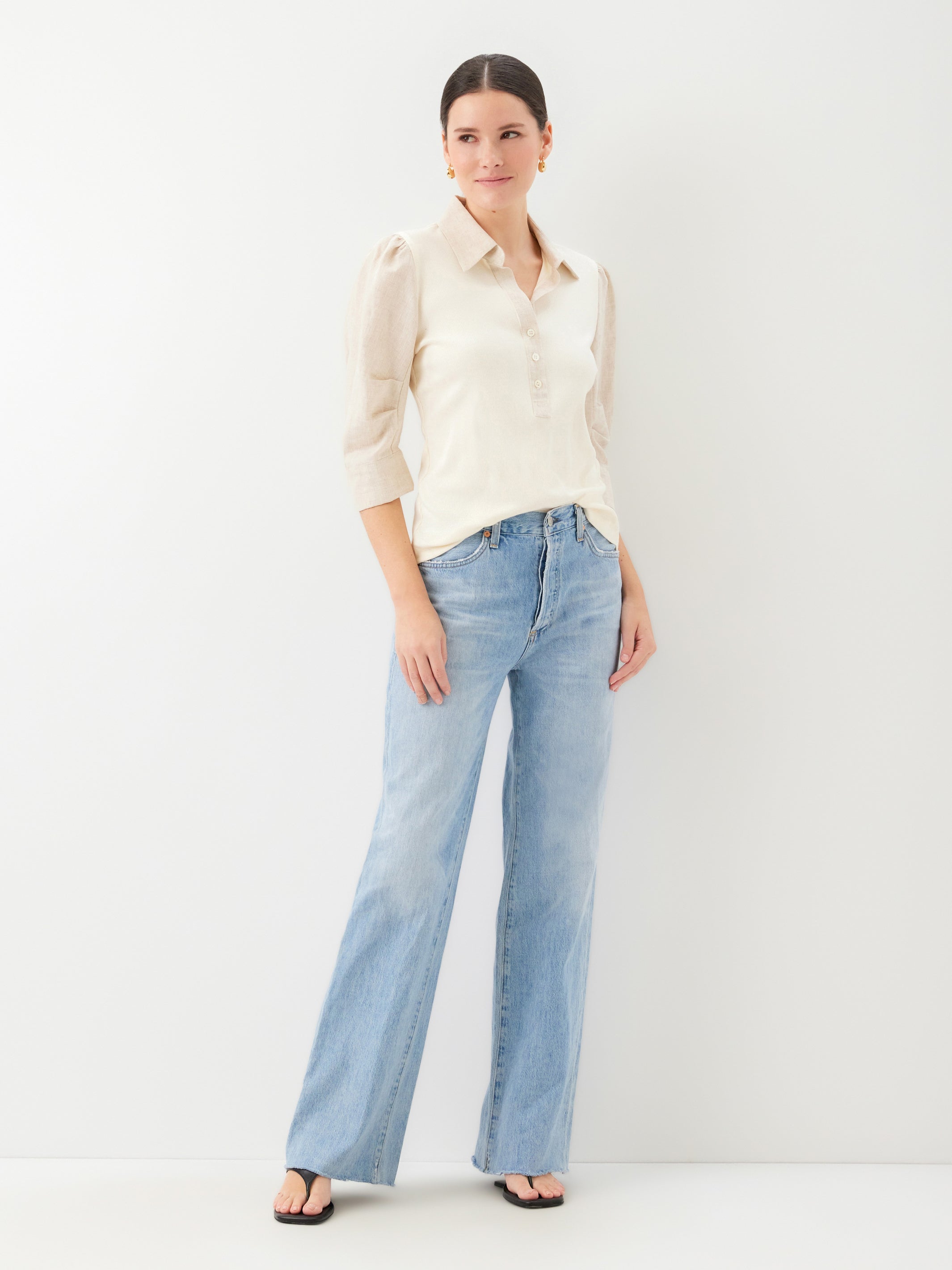 Camden Contrast Henley Top