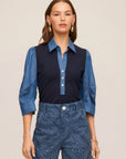 Camden Contrast Henley Top