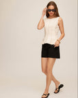 Zoyla Contrast Stitch Top