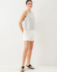 Clarice Side Button Top