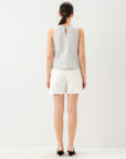 Clarice Side Button Top