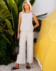 Clarice Side Button Top