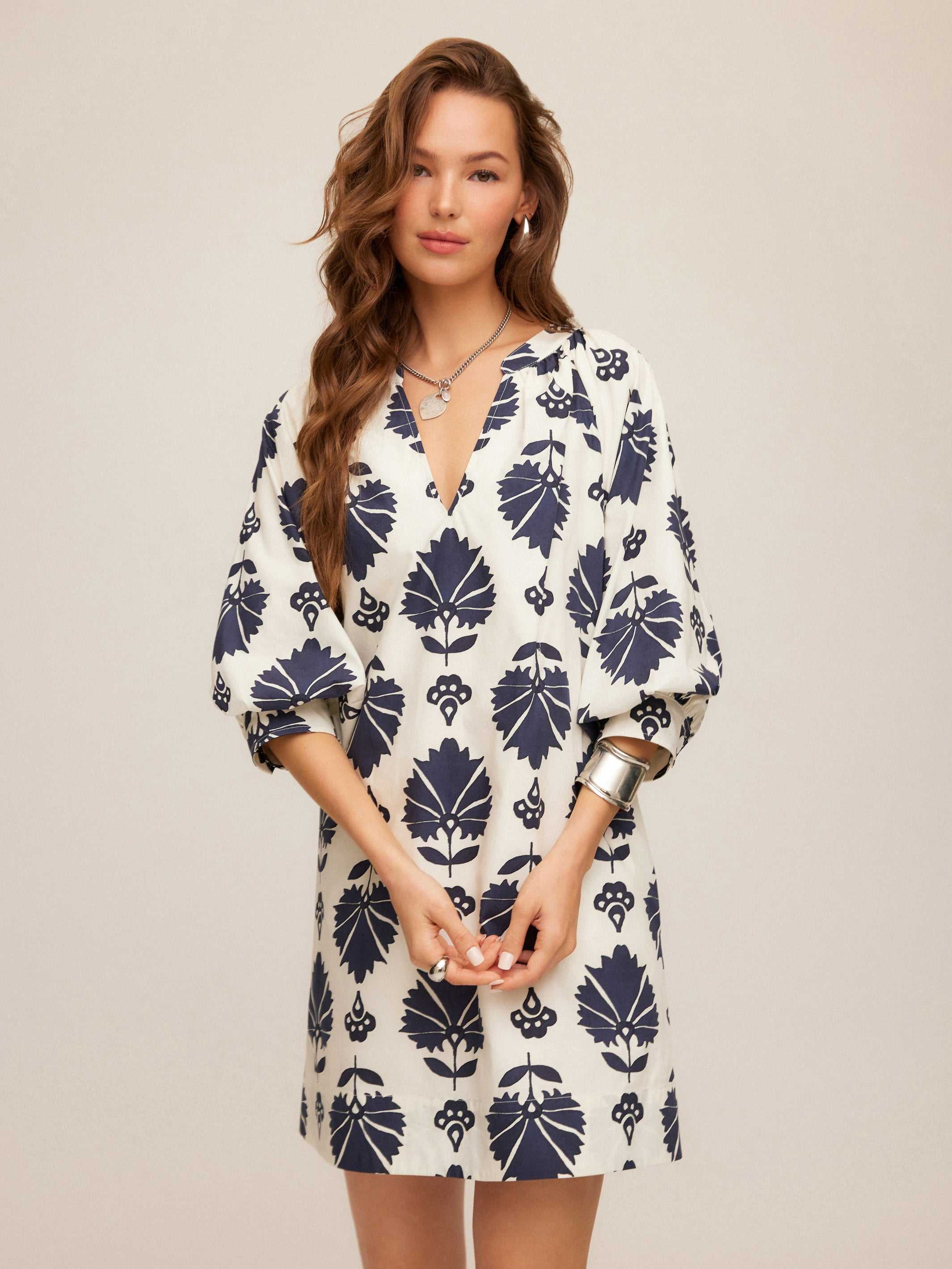Fifteen Twenty Women's Brianne Lantern Sleeve Dress