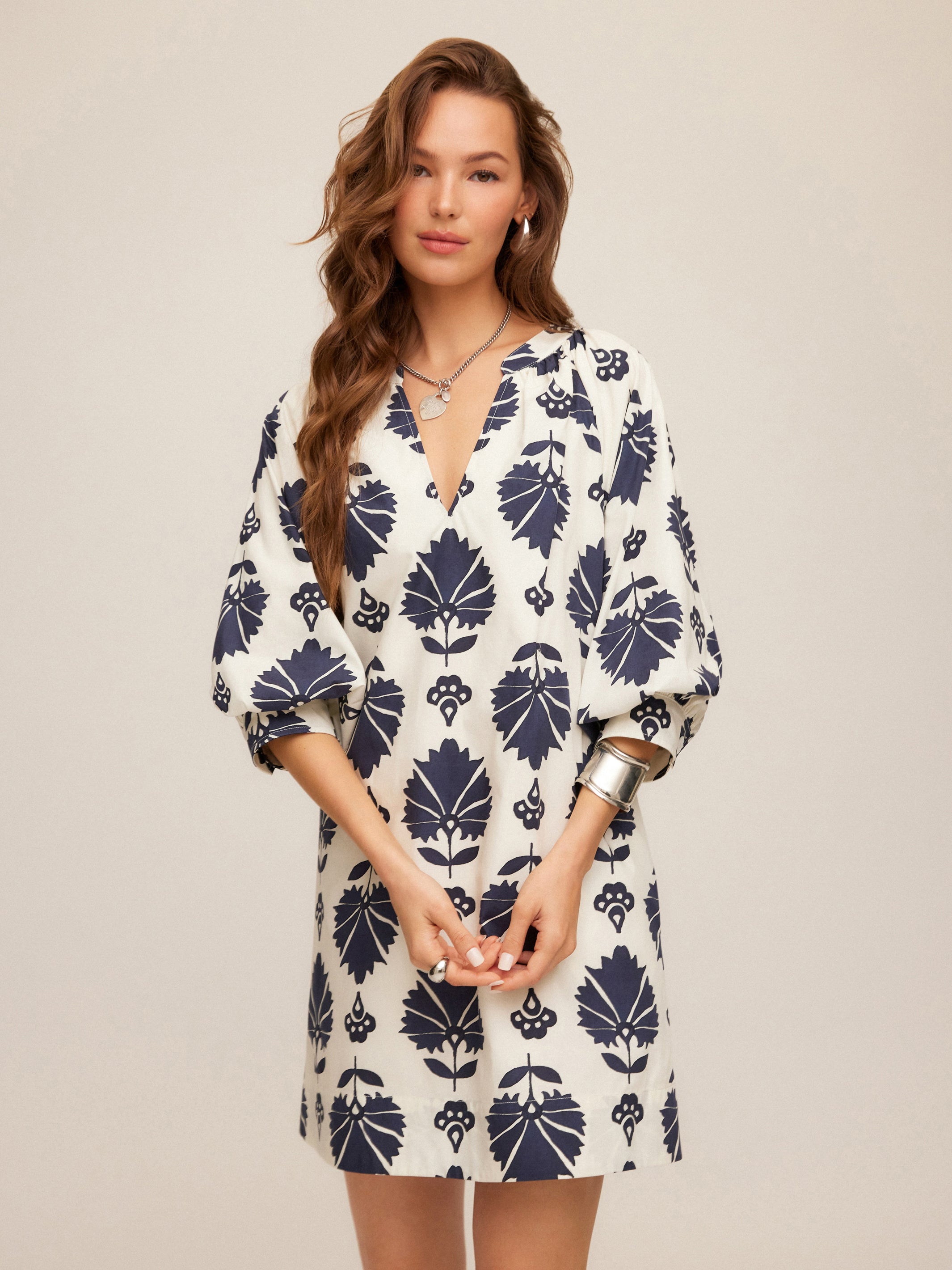 Brianne Lantern Sleeve Dress