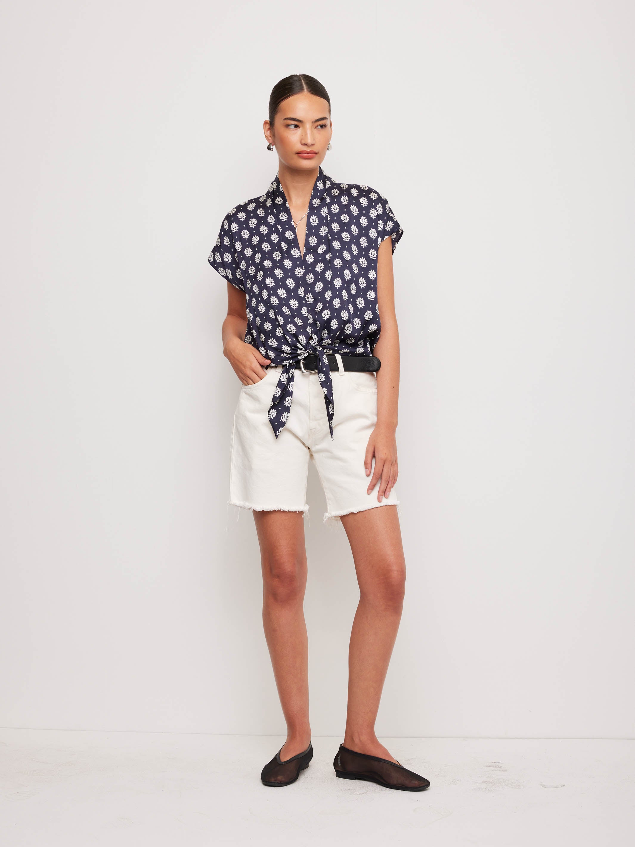 Maria Tie-Front Top