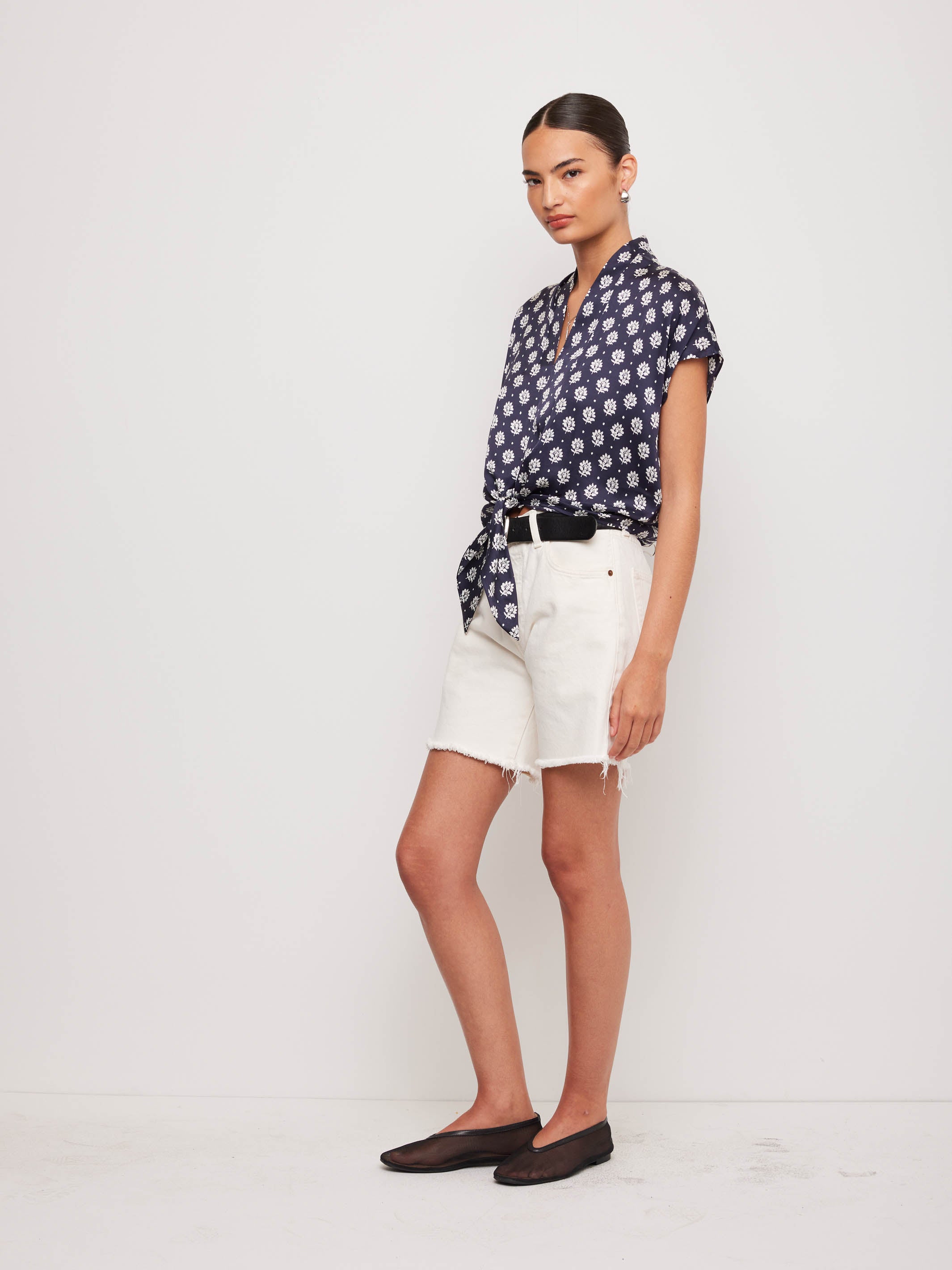 Maria Tie-Front Top