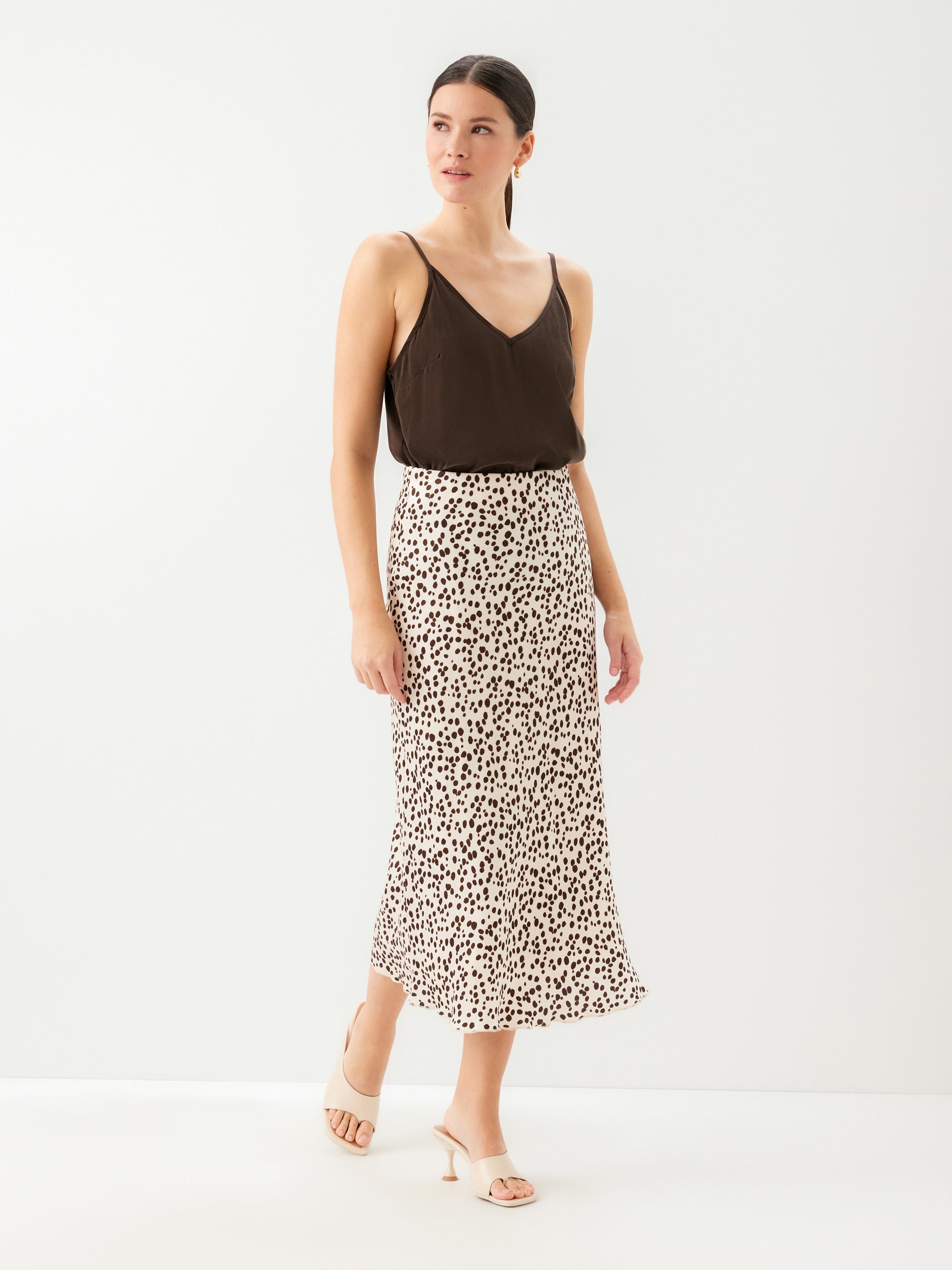 Mia Bias Midi Skirt