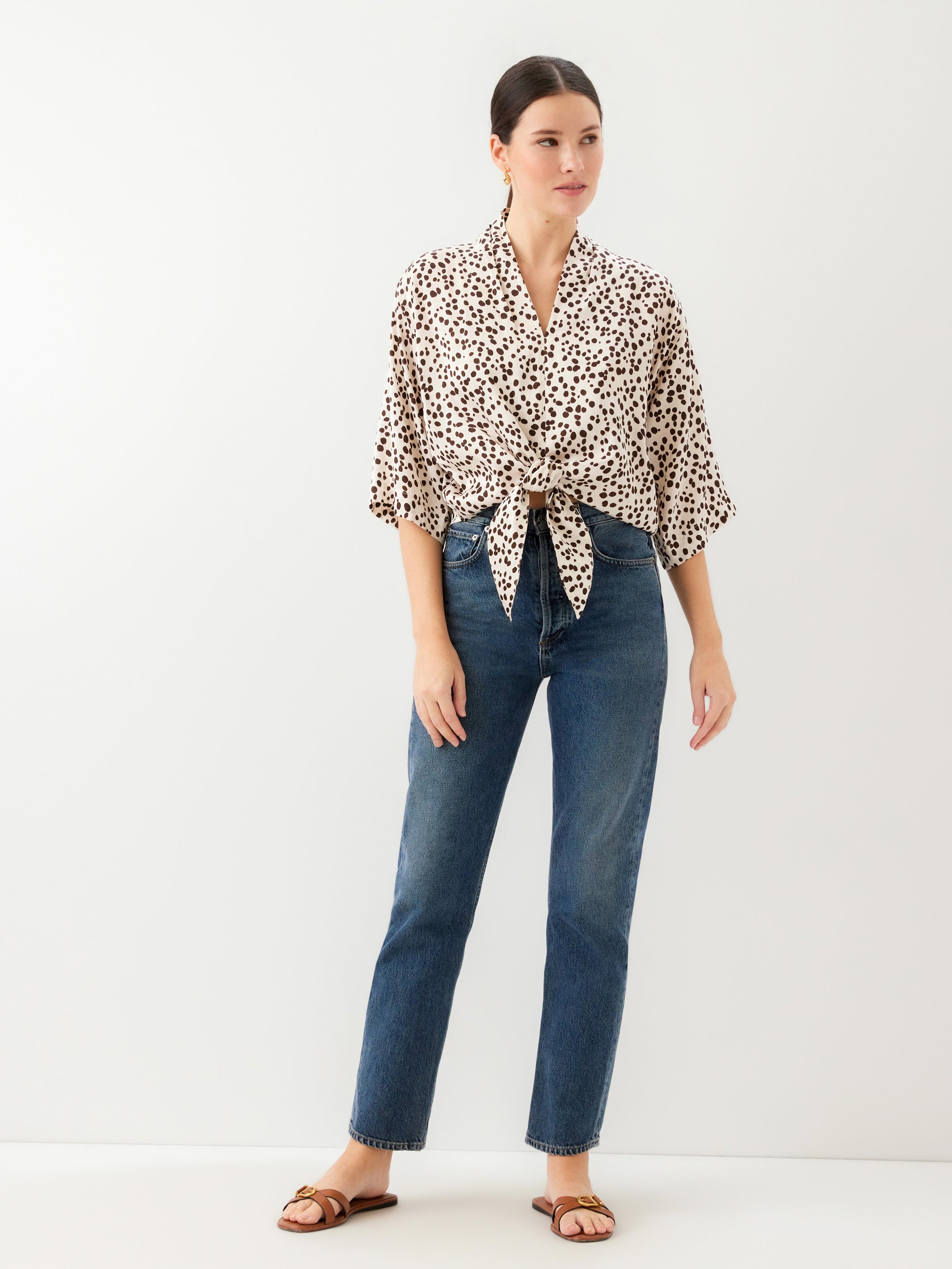 Bernice Tie-Front Blouse