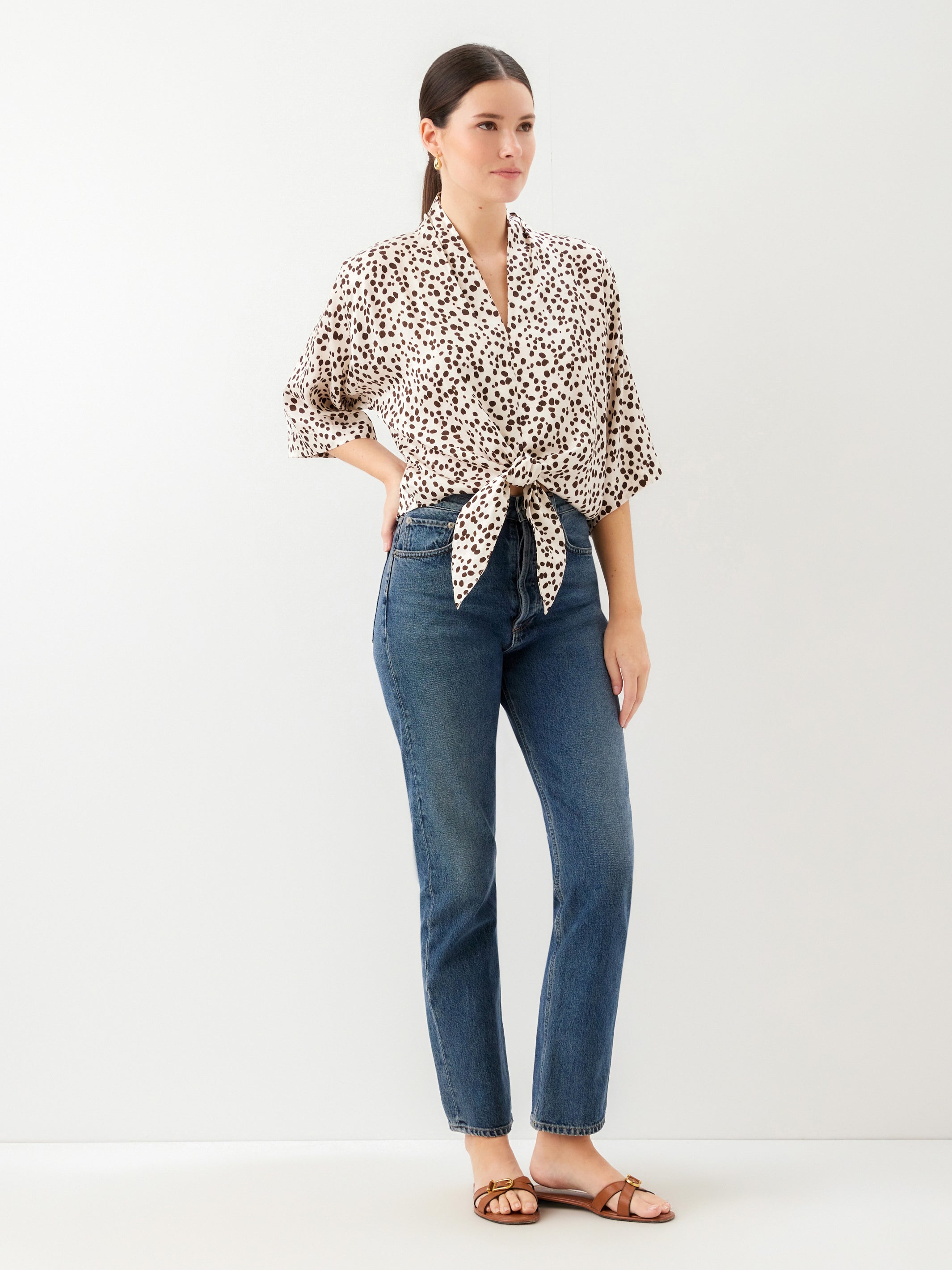 Bernice Tie-Front Blouse