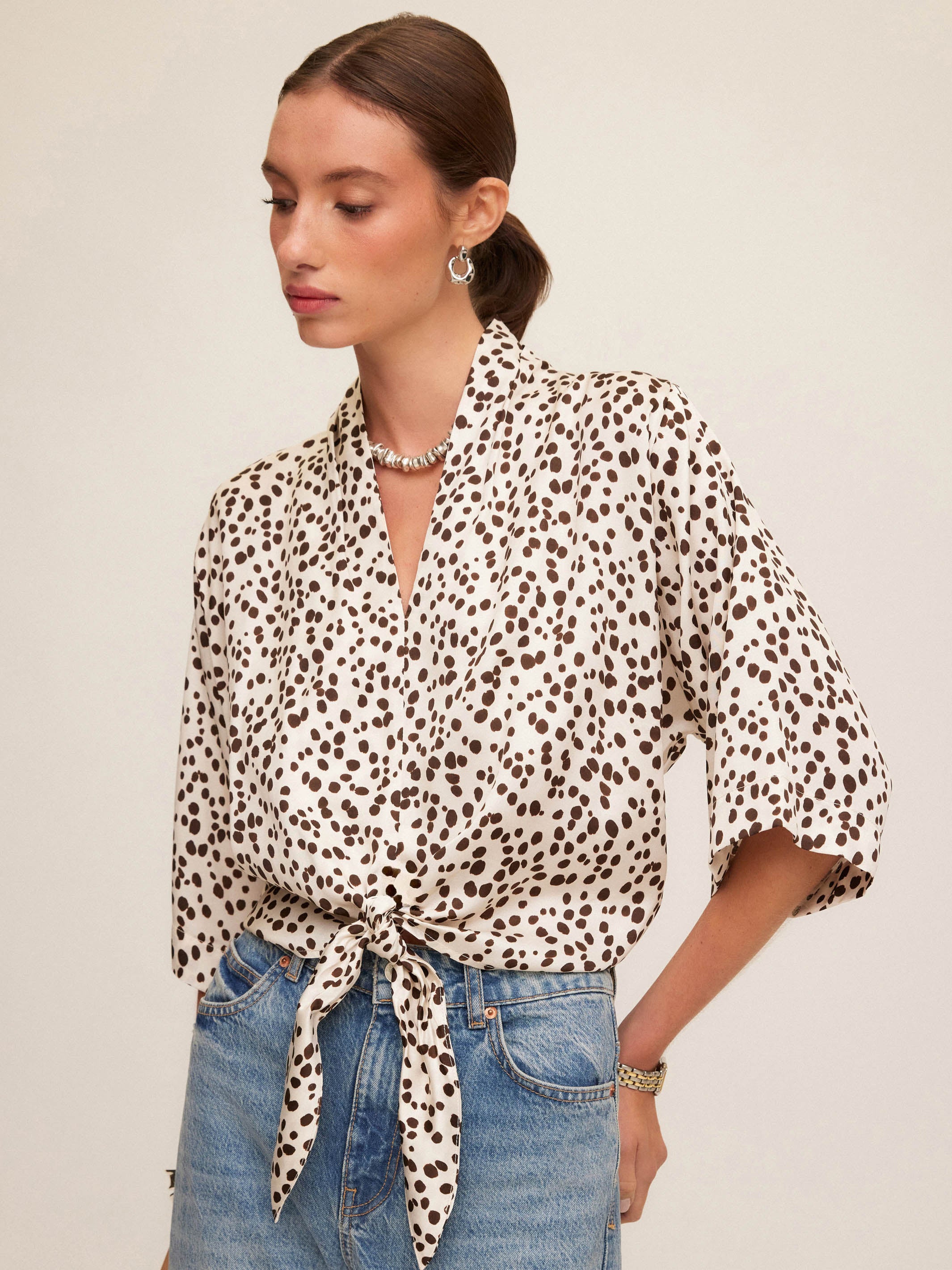 Bernice Tie-Front Blouse