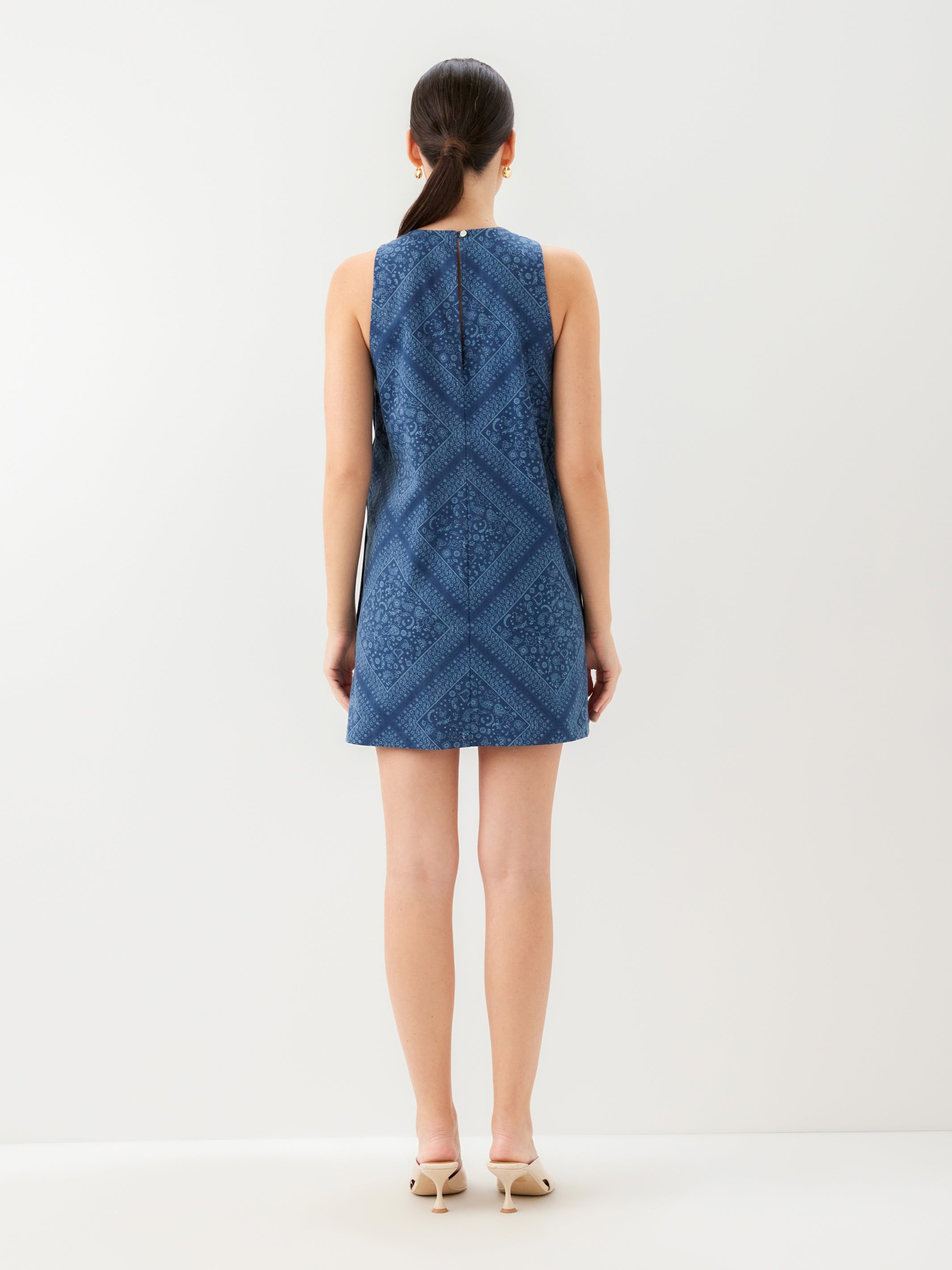 Clarice Side-Button Shift Dress