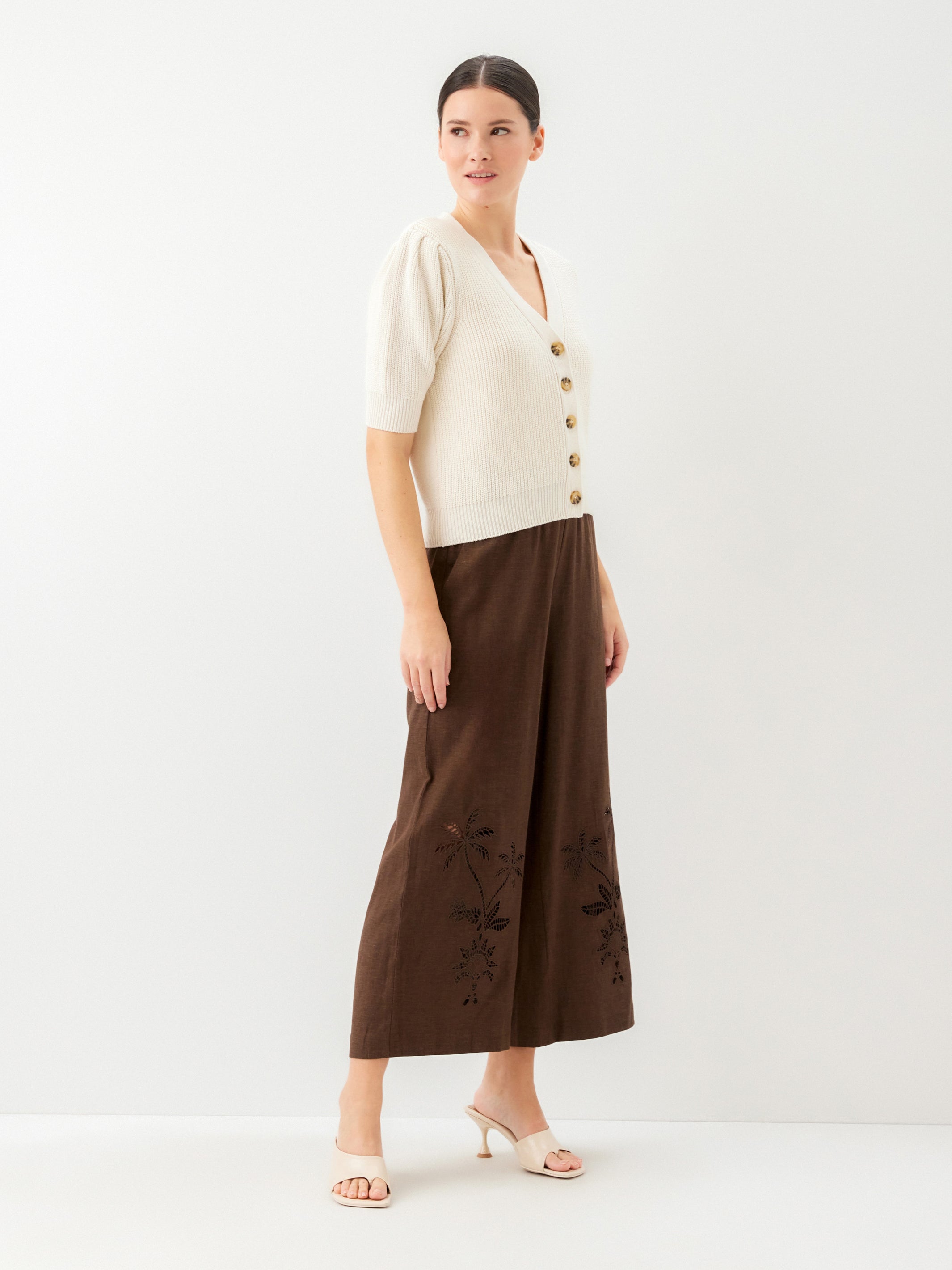 Iliana Puff Sleeve Cardigan Sweater