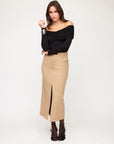 Claire Saddle Stitch Skirt