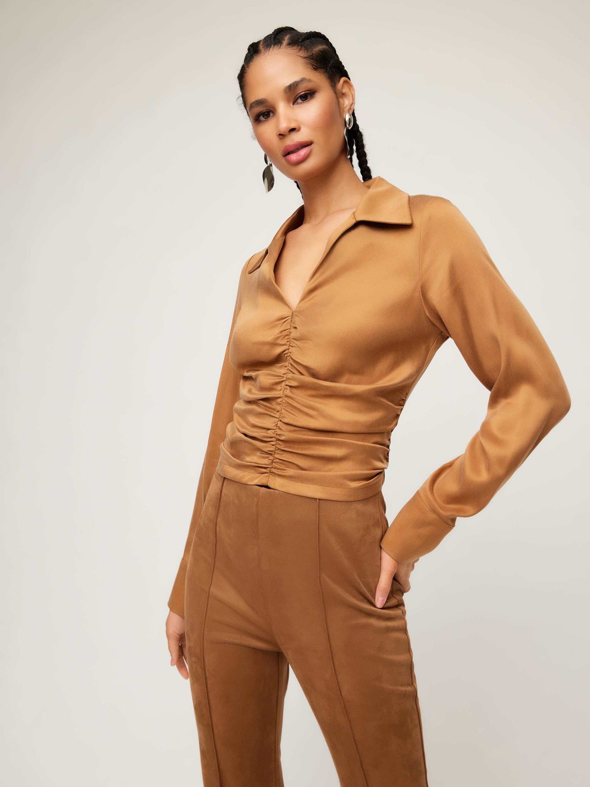 Arabella Shirred Top