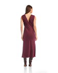 Cierra Ruffle Detail Midi Dress